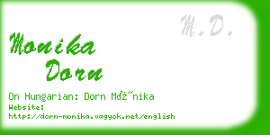 monika dorn business card